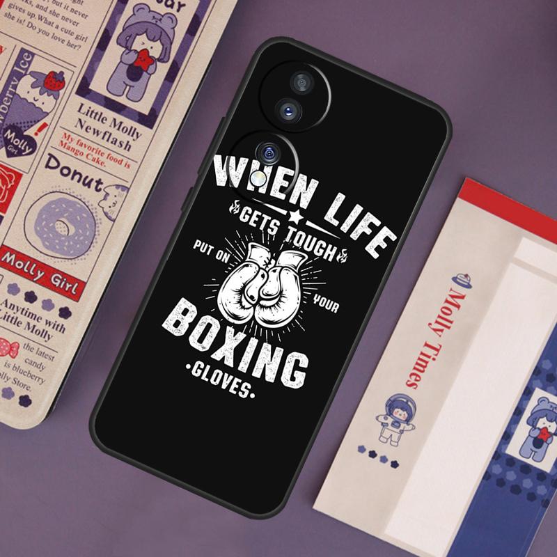 Boxing Gloves Case For Honor Magic 6 5 7 Pro Honor 200 Pro 50 70 90 Lite X9b X9a X8b X8a X8 X9 X9c Cover