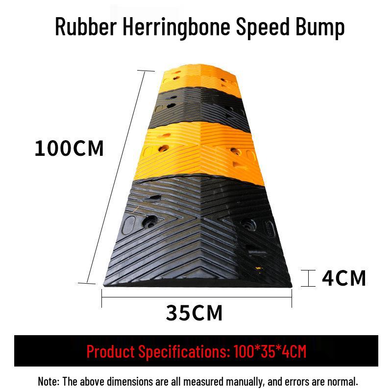 Rubber Cast Steel Speed Bump: Road Shock Absorption & Speed Reduction for Highways and Parking