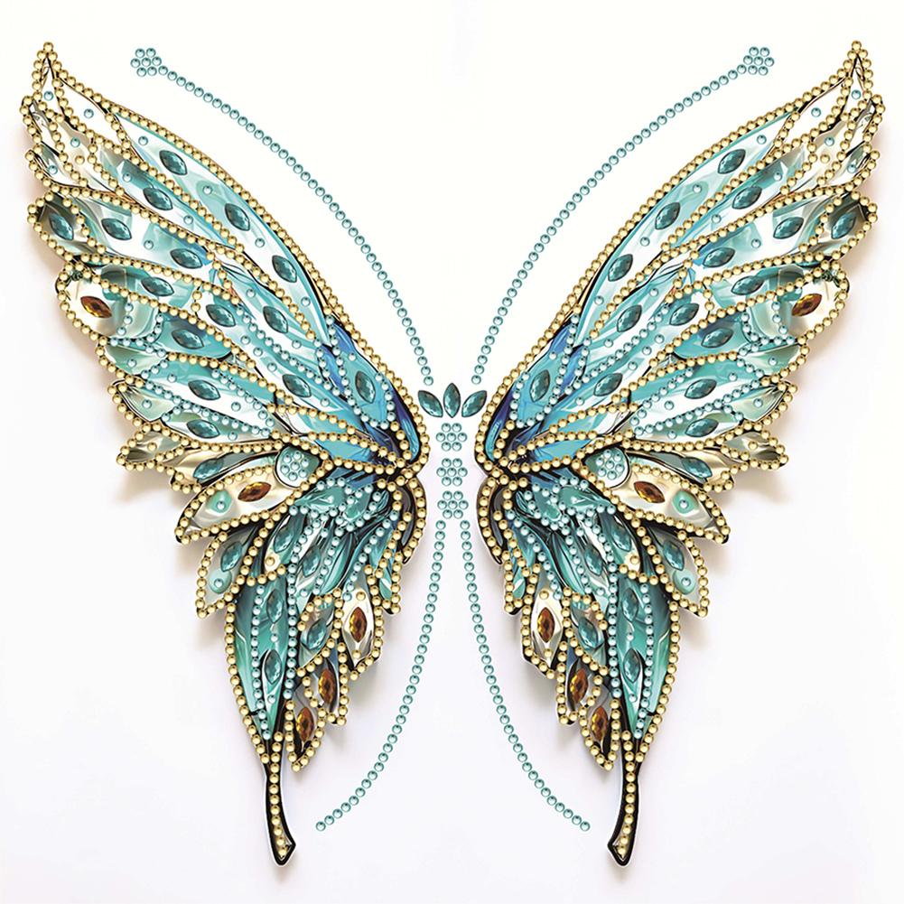 

5D DIY Partial Special Shaped Drill Diamond Painting Wings Decoration 30x30cm