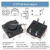 Waterproof Dustproof Vertical 4-Pin Micro Switch 12*12 Push Button (4.3/5/7/8/10/12mm)