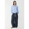 Studio Tomboy Side String Stripe Shirt 9106221220ar 
