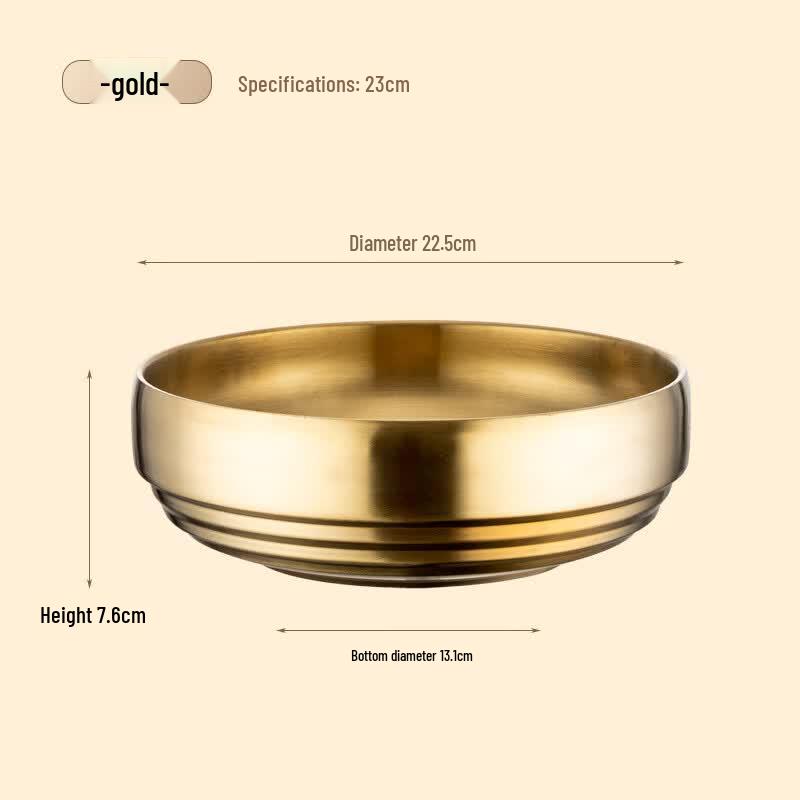 ZISIZ Korean Style Stainless Steel Multi-Purpose Bowl