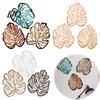 Minimalist Tropical Home Decor 3Pcs Hollow Monstera Leaf Wall Decoration, Wooden Art Hanging Plaque, Decorative Bedroom Sculpture with Hook for Living