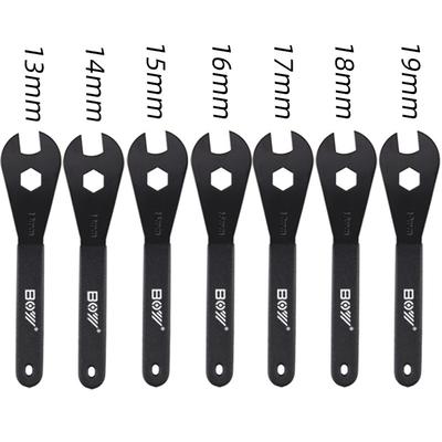 2mm Bicycle Hub Cone Wrench 13/14/15/16/17/18/19mm Open Cone Wrench Bicycle Wheel Axle Pedal Repair Tool
