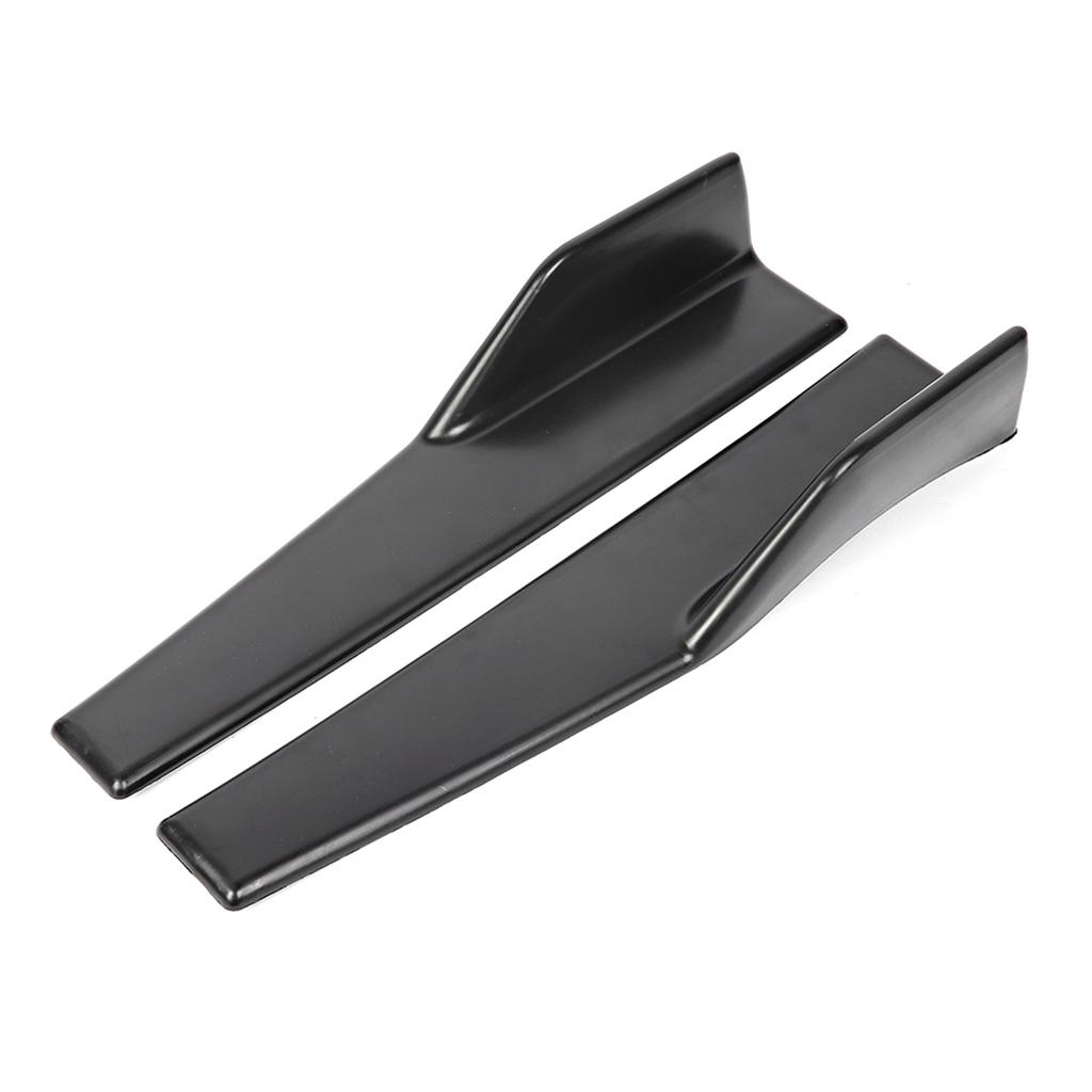 2pcs Universal Car Side Skirt Rocker Splitters Scratch Proof Winglet Diffuser 450mm 17.7in