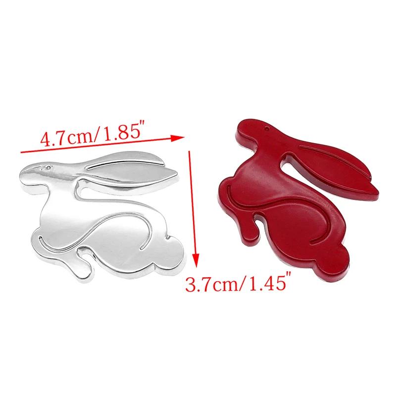 1Pc Universal Cartoons Rabbit Car Styling Decal for Jetta Golf 3D Metal Running Rabbit Emblem Rear Trunk Badge