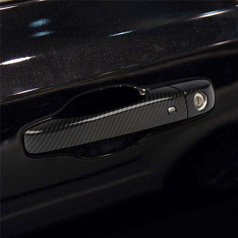 Car Exterior Door Handles Cover Trim For 300 2011-2025 Accessories ABS Carbon Fiber