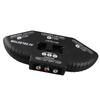 Splitter Audio Video RCA 3 In 1 Out Selettore Switch Nero con Cavo AV per DVD VCD VCR Nero