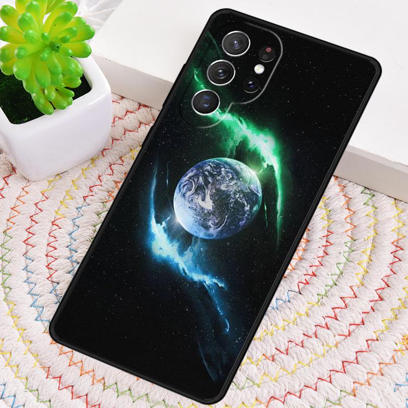Earth Moon Sun Planet Phone Case for Samsung Galaxy note 10 pro S26 Ultra S23 S24 FE S25 S21 S22 PLUS shockproof Cove