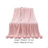 Decorative Blanket Tissue with A Gentle Welcoming Ball 39.37 Inx41.34 Inches for Women