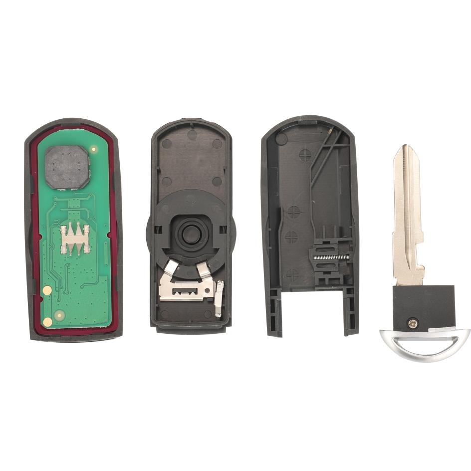 jingyuqin 2/3 Buttons Smart Key Fob 433Mhz ID49 For MAZDA CX-3 Axela CX-5 Atenza Model SKE13E-01 SKE13E-02 Car Remote Control