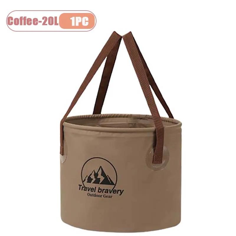 5/10/20LCollapsible Water Bucket Portable Outdoor Foldable Storage Container for Camping Hiking Beach Picnic Storage Basket
