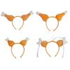 Spoof Turkey Leg Hairhoop Plush Chicken Leg Headband Cosplay Costume Festive Party Headdress Adult Kids Funny Headpieces