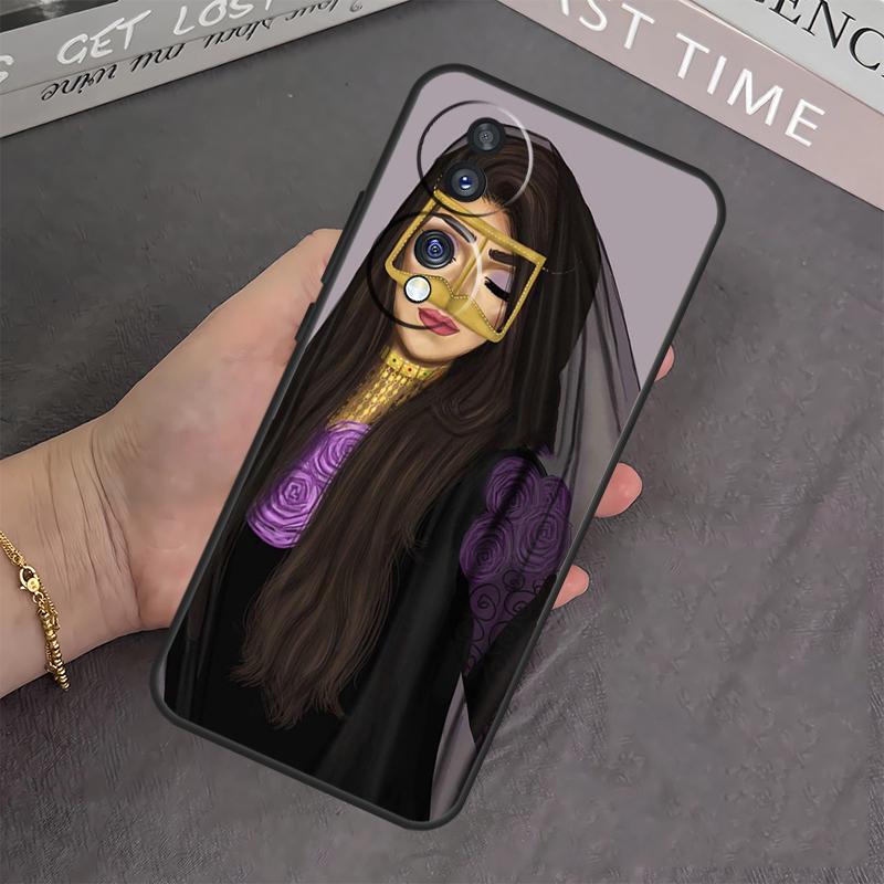 Islamic Muslim Hijabi Girls Cover For Honor Magic 6 Pro 5 Lite 10 50 70 90 Honor X8b X9b X7 X8 X9 X6a X7a X8a X9a Case