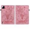 For Xiaomi Poco Pad X1/Pad 8 Pro/Pad 8/Pad 7 Pro/Pad 7 Case Card Holder Anti-Scratch Leather Cover Rose Flower Imprint