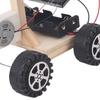 Solar Power Car Fine Workmanship Easy Self-assembly Eco-friendly Science Electric Car Model for Kids