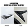 Car Side Camera Cover for Tesla Model 3 Y Thunder Fender Flanks Wing Blade Panel Spoiler Covers Protective Shell