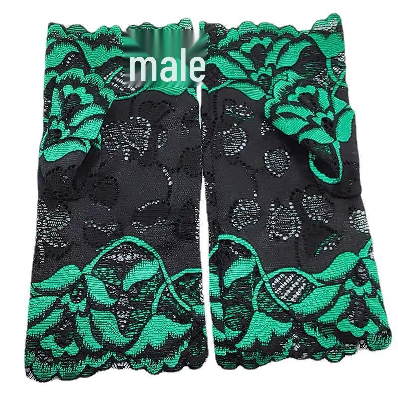 Women's Lace Half-Finger Driving Gloves - Sun Protection & Trendy Dance Style