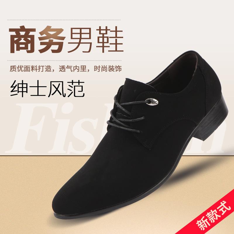 

Весна Осень Новые Высококачественные Мужские Кожаные Туфли Британский Стиль Формальные Деловые Повседневные Туфли Матовые Универсальные Рабочие Мужские Туфли 44 чёрный