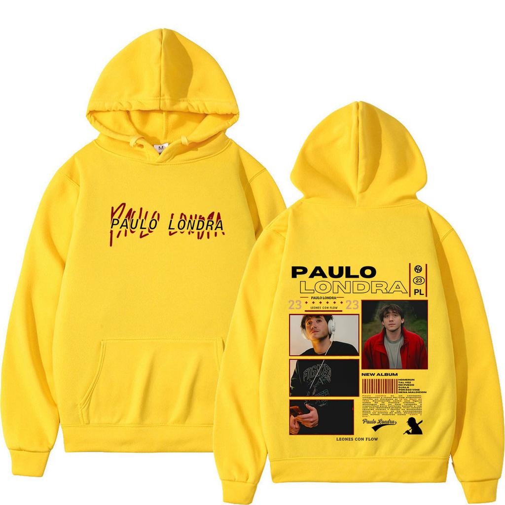 Singer Paulo Londra Album Tour Graphics Hoodie Men Women Hip-hop Punk Sweatshirts Loose Casual Winter Pullover