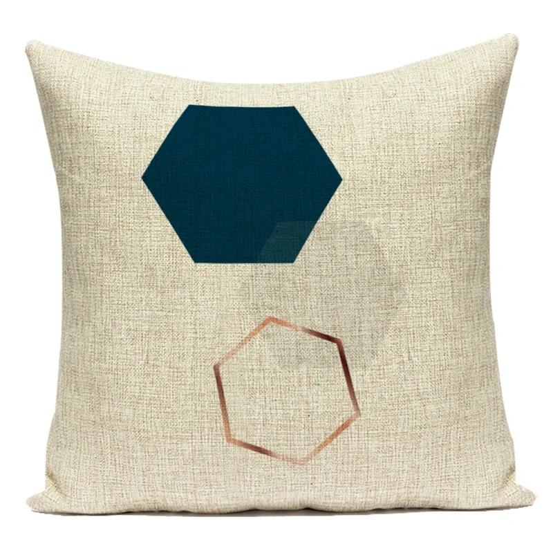 Modern Geometry High Quality Cushion Cover Throw Pillow Polyester Car Sofa Bed Home Decor Triangle Arrow Printed Pillow Case