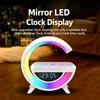 Bluetooth Speaker Wireless Charger Table Lamp RGB Alarm Clock Sound Box LED Portable Mini Party Loudspeaker