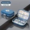 Portable medicine box, travel with you for seven days a week, medicine box, pill box, double-layer seven grid moisture-proof