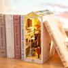 Robotime Rolife DIY Book Nook Japanese Sakura Densya In Books Series Wooden Miniature House with Furniture Doll House Kits Toy