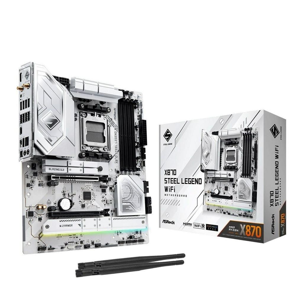 Mainboard ASRock X870 Steel Legend WiFi Intel Wi-Fi 6 AMD AM5 AMD X870