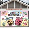 Party Backdrop Happy Birthday Birthday Multicolor Photo Booth Background Wall Decor