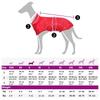 Dog Raincoat with Reflective Strips Polyester Red Size S