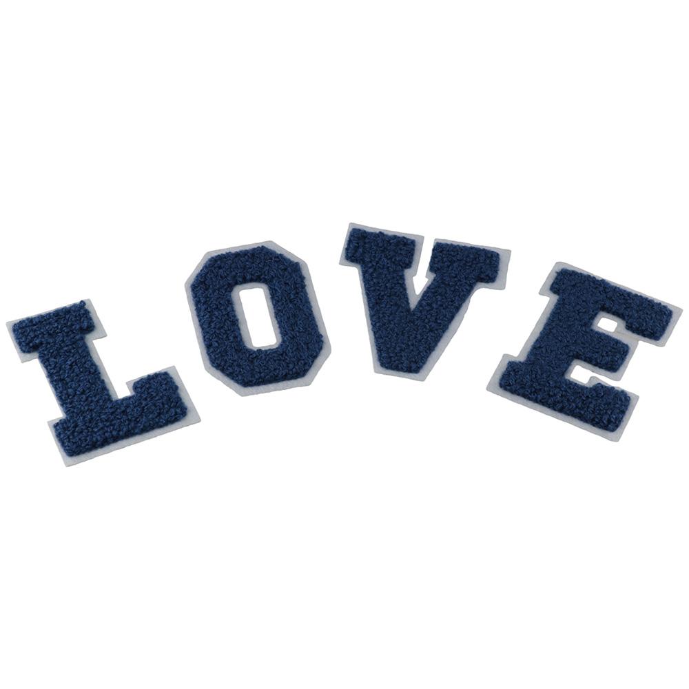 26 Pcs Blue Iron on  A-Z Shoes Embroidered  Hats