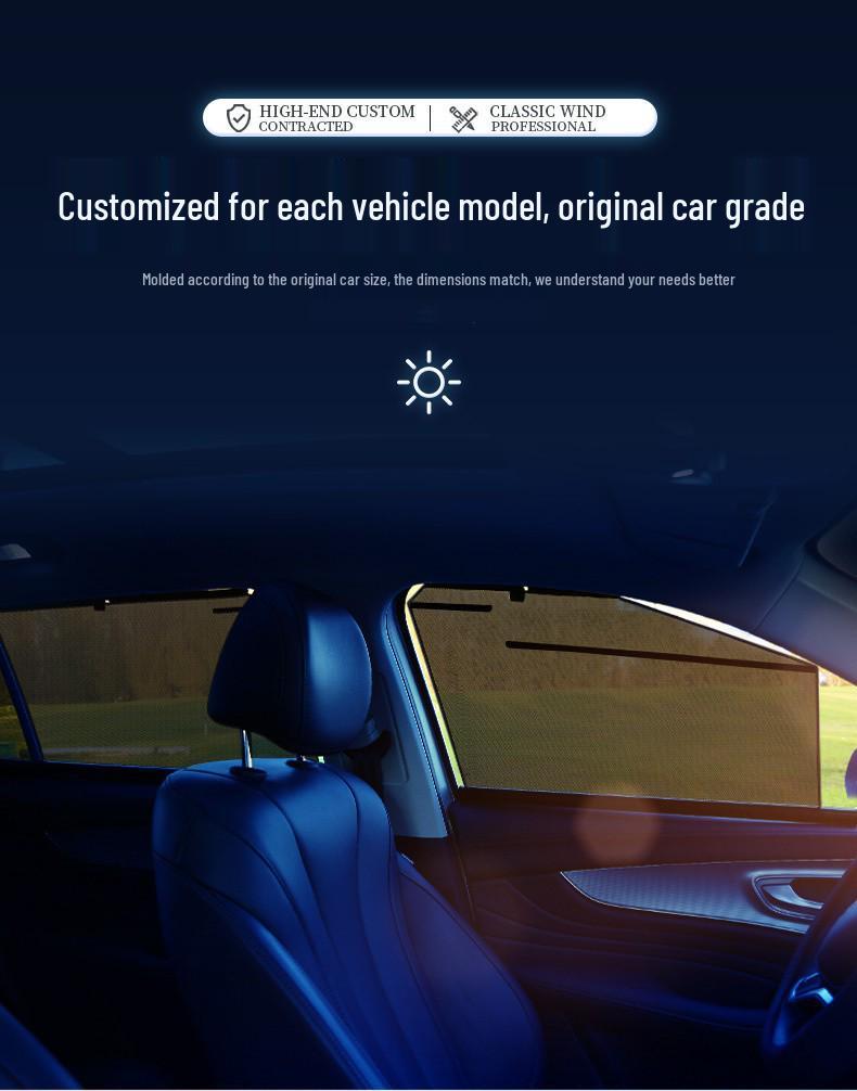 Car Window Sun Shade Curtain: Heat Insulation & Light Blocking