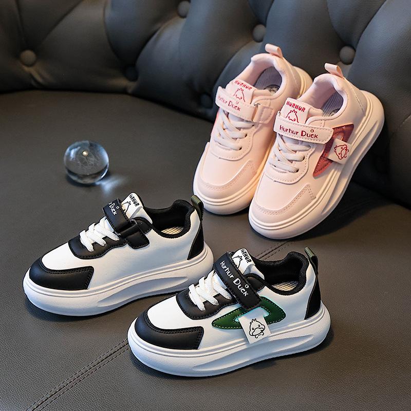 Frühling und Herbst rutschfeste Kinder kleine weiße Schuhe mittlere und große Kinder Babyschuhe