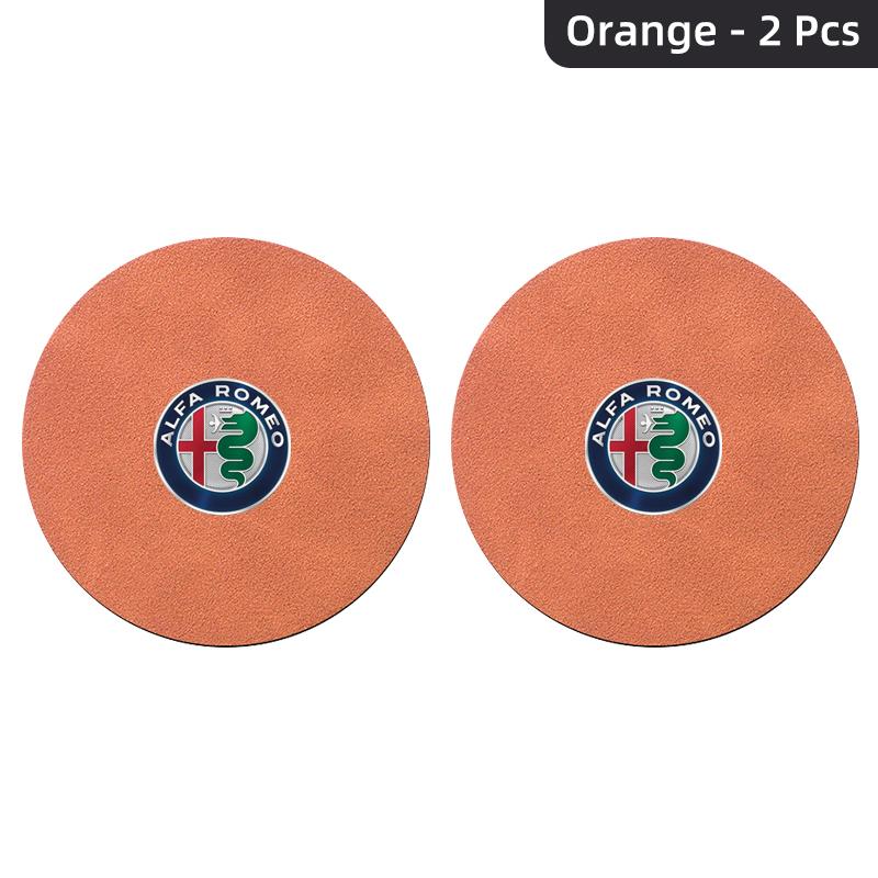 

Car Stickers For Alfa Romeo Car Coaster Water Cup Slot Non-Slip Mat Suede Pad Accessories For Alfa Romeo Giulietta GT 159 147 15