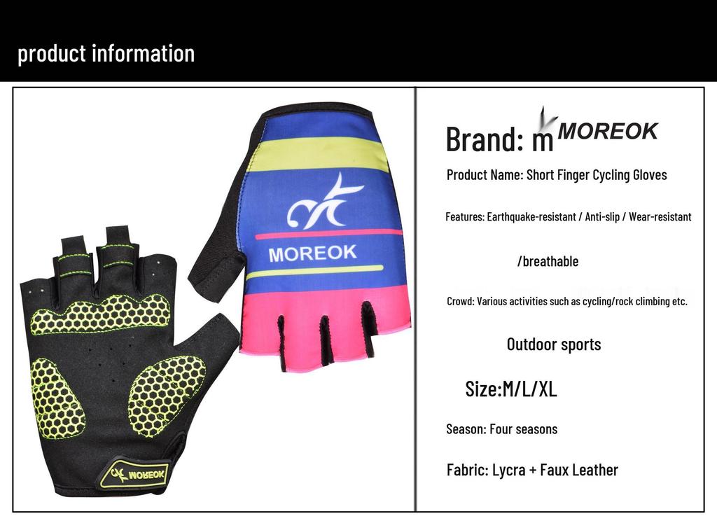 New Mountain Road Bike & Motorcycle Half-Finger Riding Gloves for Outdoor Sports