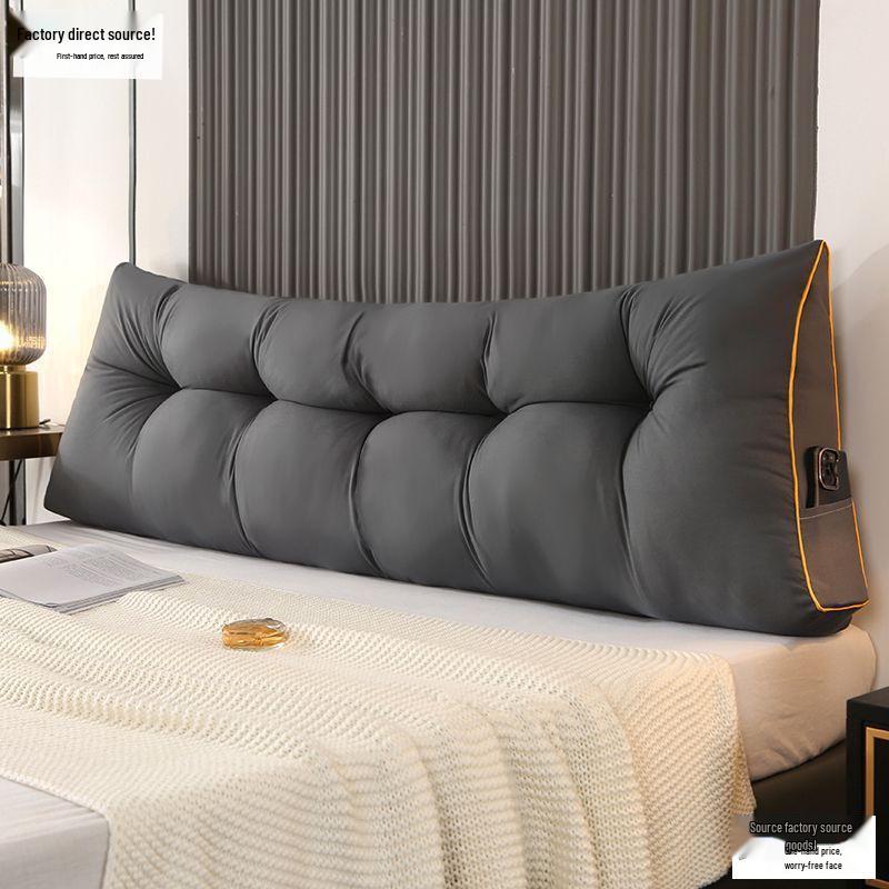 Soft Triangle Backrest Cushion for Bed and Sofa - Double Bed Support Pillow