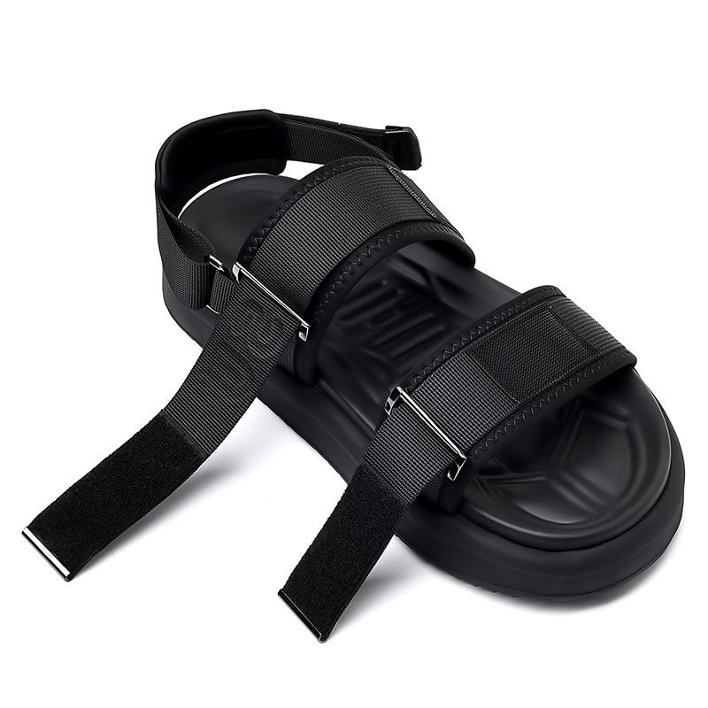 2025 high-end luxury brand sandals men's summer fashion wear cool slippers trendy deodorant non-slip thick-soled beach shoes