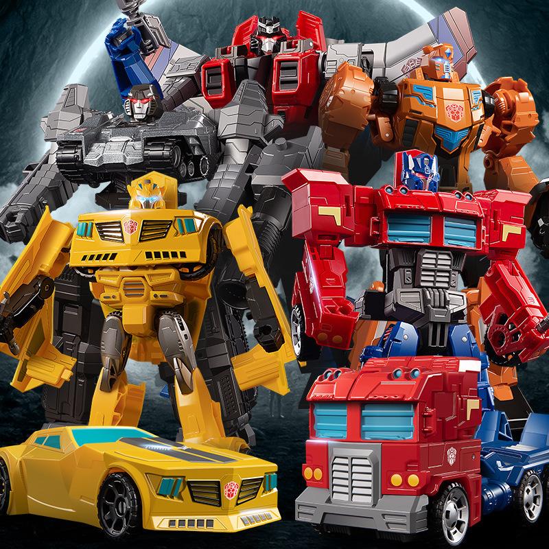 Deformation Model Toy Car King Kong Robot Bumblebee Dinosaur Cable Figure Alloy Genuine Children's Boy