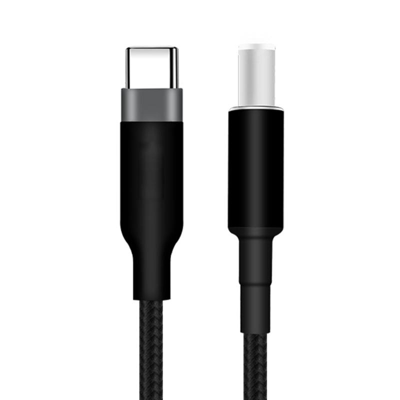 Fast Charging Laptop Power Cord USB C Tip to DC7.4x5.0mm 20V for Notebooks Power Supply Charging Cable Braided Wire