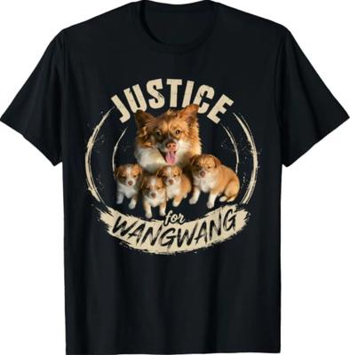 Justice for Wangwang Black T-Shirt