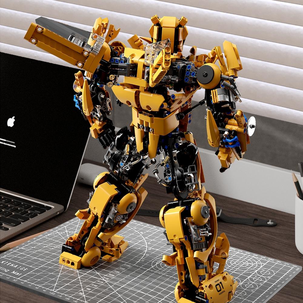 Wespen Roboter 2in1 Verwandlungs Bausteine Set Stk Kreatives 3D Modell Deko Geschenkidee Weihnachten Erwachsene Kinder