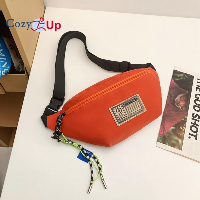 

Сумка через плечо Cozy Up, спортивная нагрудная сумка, мужской рюкзак на одно плечо, поясная сумка для мобильного телефона, женская 38X16X8CM оранжевый