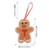 Gingerbread Man Ornaments for Christmas Tree Hanging Decor with Alphabet Letters Festive Holiday Home Decorations Gift