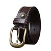 3.8Cm Wide New Handmade Retro Old Matte Leather Pin Buckle Men'S Cowhide Belt Men'S Casual Belt Trendy