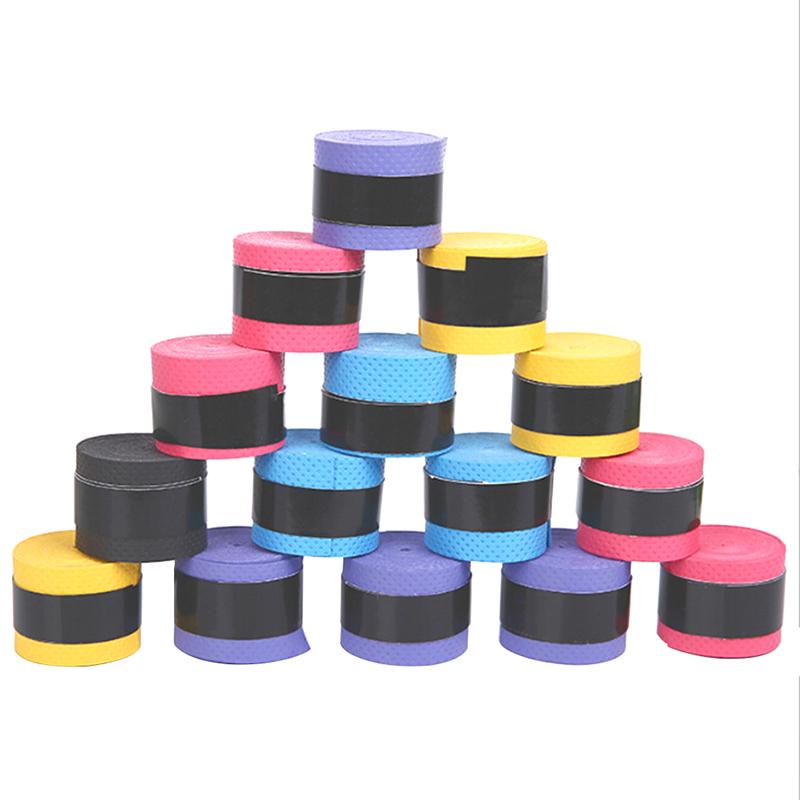 5Pcs Anti Slip Racket Over Grip Roll Tennis Badminton Squash Handle Tape Random