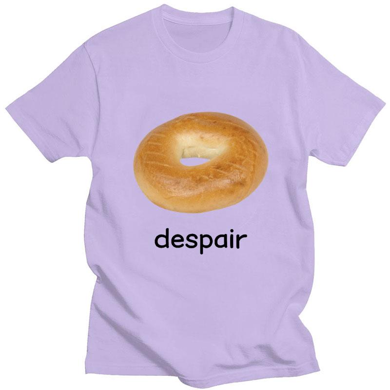 Despair Bagel Vtipné Meme Grafické Tričko Humor Móda Pánské Dámské Trička Pohodlné Čistá Bavlna Krátký Rukáv Ležérní Volné Streetwear