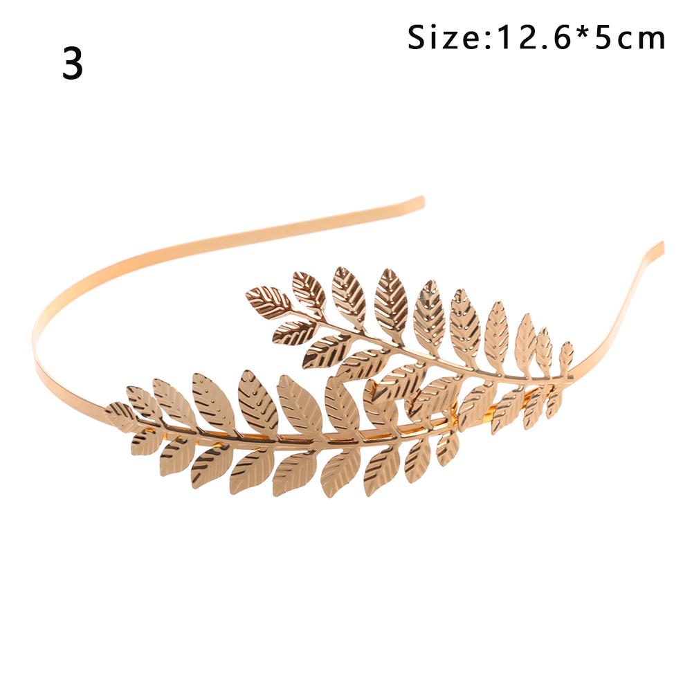 Retro Gold Leaf Wedding Roman Bride Greek Women Hair Accessories Bride Head Jewel Headband Head Tiaras Crown Jewelry Hair Hoop