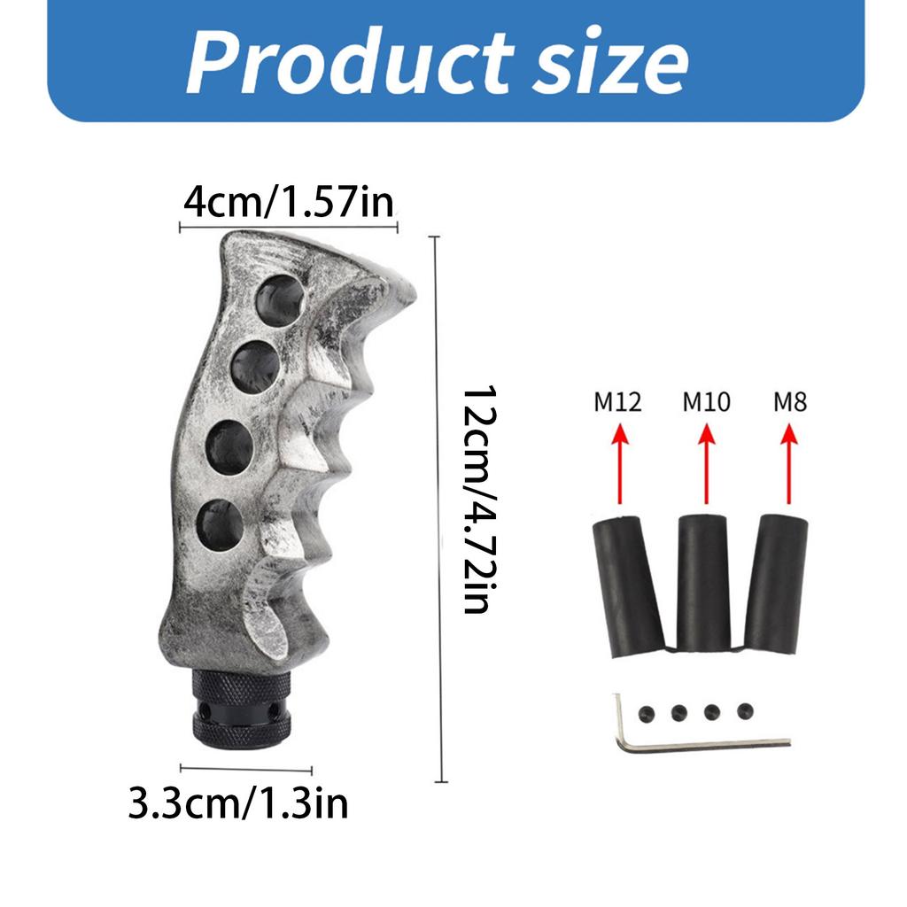 Unique Gear Stick Knob Handle Gear Shifter Head Gearstick Handball Suitable for Manual Transmission Resin Aluminum Blend