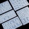 Ohrhänger Epoxidharz Silikonform Geometrisch Unregelmäßig Geformte Schlüsselanhängerform DIY Schmuckherstellung Anhänger Gießform